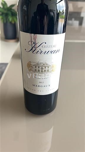 Bordeaux Margaux Grand Cru Château Kirwan 2012