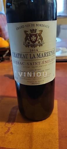 Bordeaux Lussac-saint-émilion Château Lamarzenac 2016