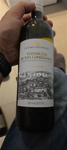 Toscana Vernaccia di San Gimignano Fattoria San Donato Benedetta 2019