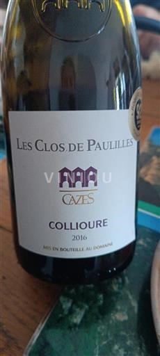 Roussillon Collioure Les Clos De Paulilles 2016
