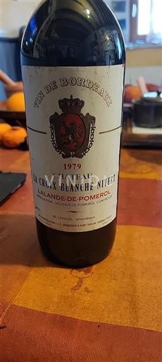 Bordeaux Lalande-de-Pomerol Château La Croix Blanche Nivert 1979
