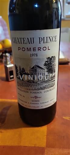 Bordeaux Pomerol Château Plince 1978