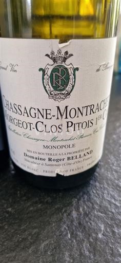 Borgonha Chassagne-Montrachet Premier Cru Roger Belland Morgeot-Clos Pitois 1er Cru 2016
