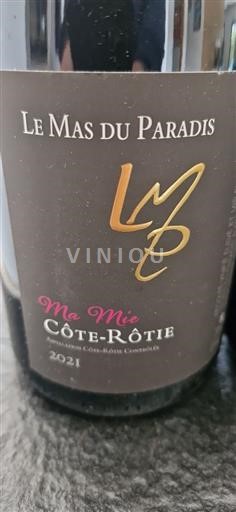 Rhônevallei Côte-rôtie Le Mas Du Paradis Ma Mie 2021