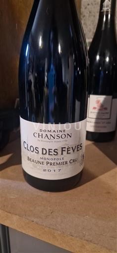 Bourgogne Ospecificerad Premier Cru Chanson Clos des Fèves 2017
