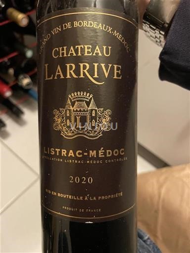 Bordeaux Listrac-Médoc Château Larrive 2020