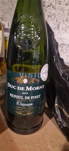 Languedoc Picpoul-de-pinet L'ormarine Duc de Morny 2019