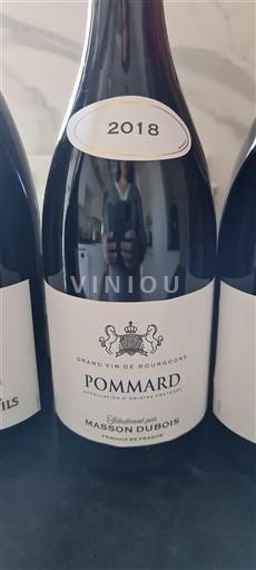 Bourgogne Pommard Masson Dubois 2018