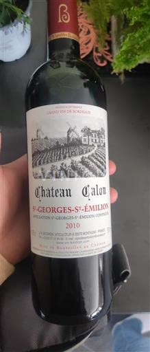 Vin Rouge sec Château Calon 2010 France Bordeaux Saint-Georges-Saint-Émilion AOC