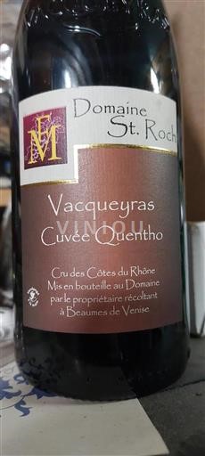 Rhône-dalen Vacqueyras Domaine St. Roch Quentho 2017