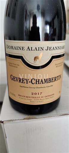 Burgundi Gevrey-Chambertin Domaine Alain Jeanniard 2017
