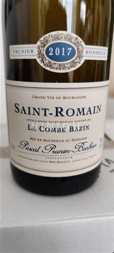 Borgogna Saint-Romain Domaine Pascal Prunierbonheur La Combe Bazin 2017