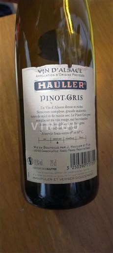 Alsace Hauller Pinot Gris 2022