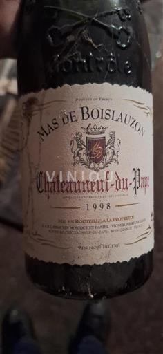 Rhônen laakso Châteauneuf-du-Pape Mas De Boislauzon 1998