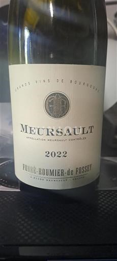Bourgondië Meursault Fouréroumierde Fossey 2022