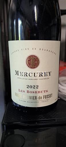 Burgundsko Mercurey Fouréroumierde Fossey Les Bosebuts 2022