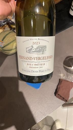 Bourgogne Pernand-vergelesses Premier Cru Denis Père Et Fils Sous Fr%c3%a9tille 2023