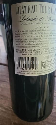 Bordeaux Lalande-de-Pomerol Château Tour Canon 2017