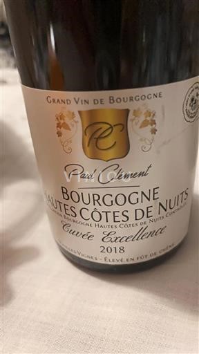 Borgogna Hautes Côtes de Nuits Paul Clément Excellence 2018