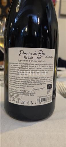 Languedoc Pic-saint-loup Domaine Des Rocs Sancto Lupo 2023