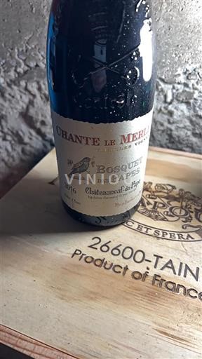 Rhônedalen Châteauneuf-du-Pape Domaine Bosquet Des Papes Chante le Merle 2016