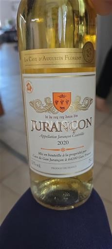 South West Jurançon La Cave Augustin Florent 2020