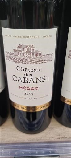 Bordeaux Médoc Cru Bourgeois Château Des Cabans 2019