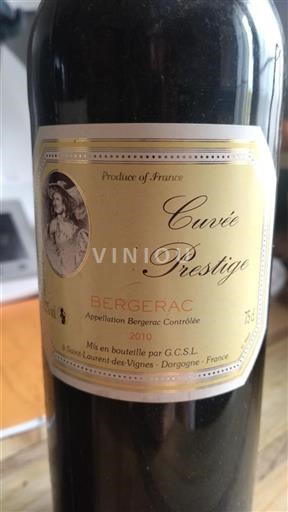 Sydvestfrankrig Bergerac G.c.s.l Prestige 2010