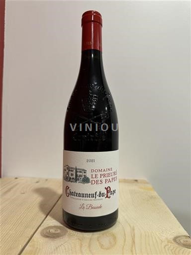 Vin Rouge sec La Bessade Domaine Le Prieuré des Papes 2021 France Vallée du Rhône Châteauneuf-du-pape AOC