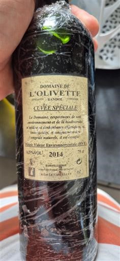Provence Bandol Domaine L'olivette Spéciale 2014