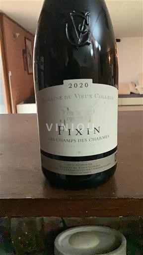 Burgundy Fixin Domaine Vieux College Les Champs des Charmes 2020