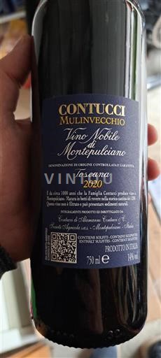 Toscane Vino Nobile di Montepulciano Contucci Mulinvecchio 2020