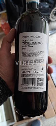 Toscane Rosso di Montalcino Fattoria Del Cerro 2022
