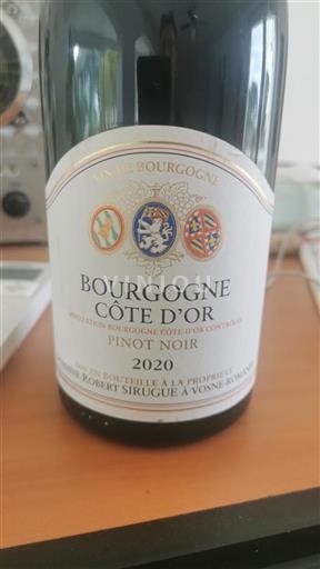 Bourgondië Bourgogne Côte d'Or Domaine Robert Sirugue 2020
