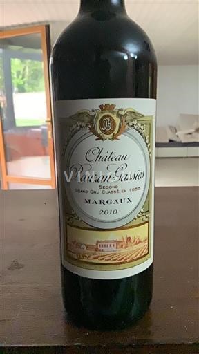 Bordeaux Margaux Grand Cru Château Rauzan Gassies Second 2010