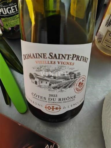 Rhônevallei Côtes-du-rhône Domaine Saintprivat Vieilles Vignes 2023