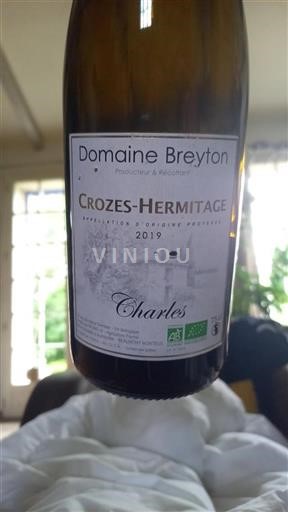 Rhônedalen Crozes-Hermitage Domaine Breyton Charles 2019