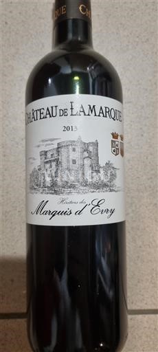 Bordeaux Haut-Médoc Château Lamarque 2013