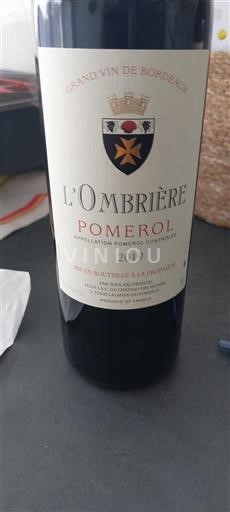 Bordeaux Pomerol Château L'ombrère 2019