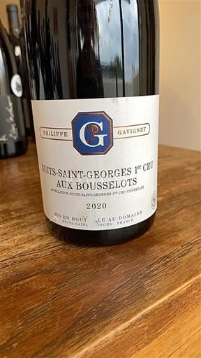 Bourgogne Premier Cru Philippe Gavignet Aux Bousselots 2020