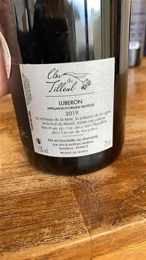 Údolí Rhôny Luberon Clos Du Tilleul 2019