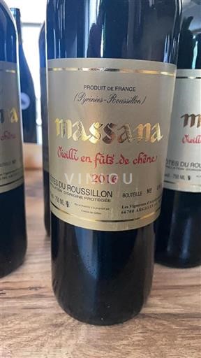 Roussillon Côtes-du-roussillon Massana Vieilli en fûts de chêne 2016