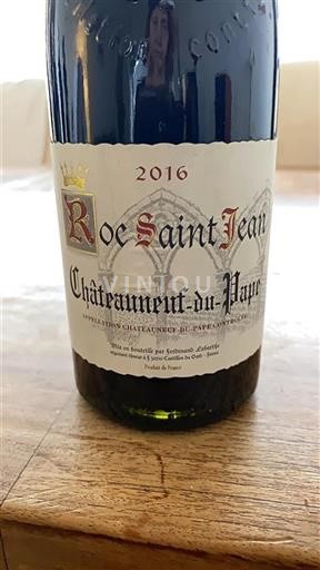 Vallée du Rhône Châteauneuf-du-pape Roc Saint Jean 2016
