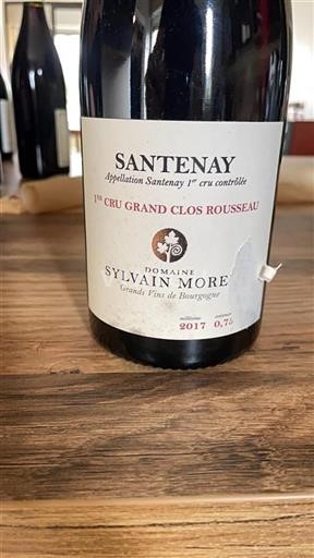 Burgundy Santenay Premier Cru Domaine Sylvain Morey 1er Cru Grand Clos Rousseau 2017