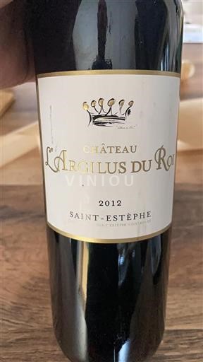 Bordeaux Saint-Estèphe Château L'argilus Du Roi 2012