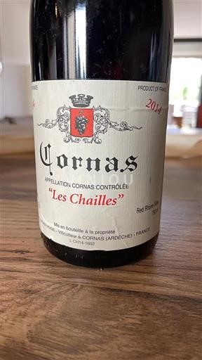 Vallée du Rhône Cornas Alain Voge Les Chailles 2014