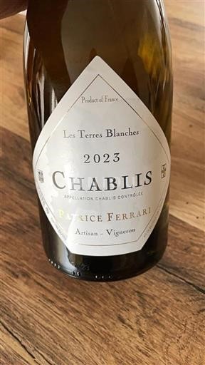 Bourgogne Chablis Domaine Patrice & Ferrari Les Terres Blanches 2023