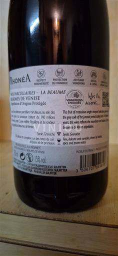 Rhônevallei Beaumes de Venise Rhoneas La Beaume 2018