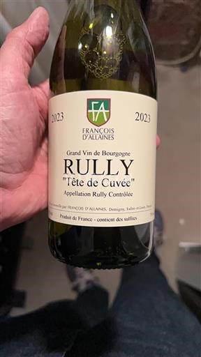 Burgundy Rully François Allaines Tête de 2023