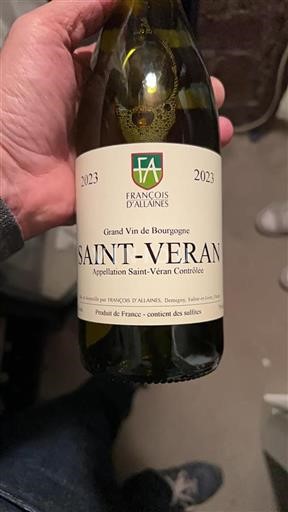 Burgundy Saint-Véran François Allaines 2023